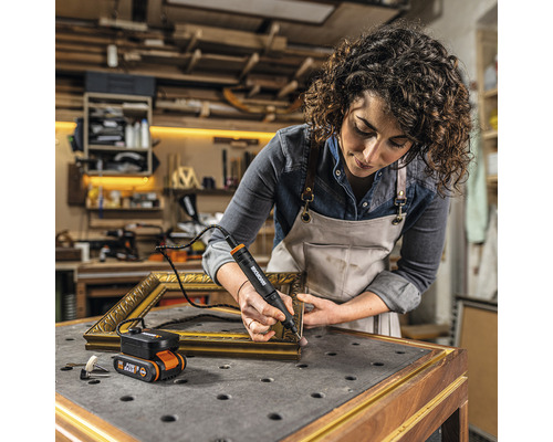 WORX MakerX - Dubbele set WX990 bestaande uit accu haakse slijper WX741L, multitool WX739.9 incl. HubX accuadapter WA7161 20V en accu (2.0Ah)