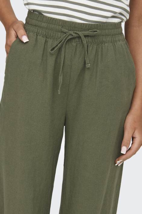 Jacqueline de Yong groene dames broek