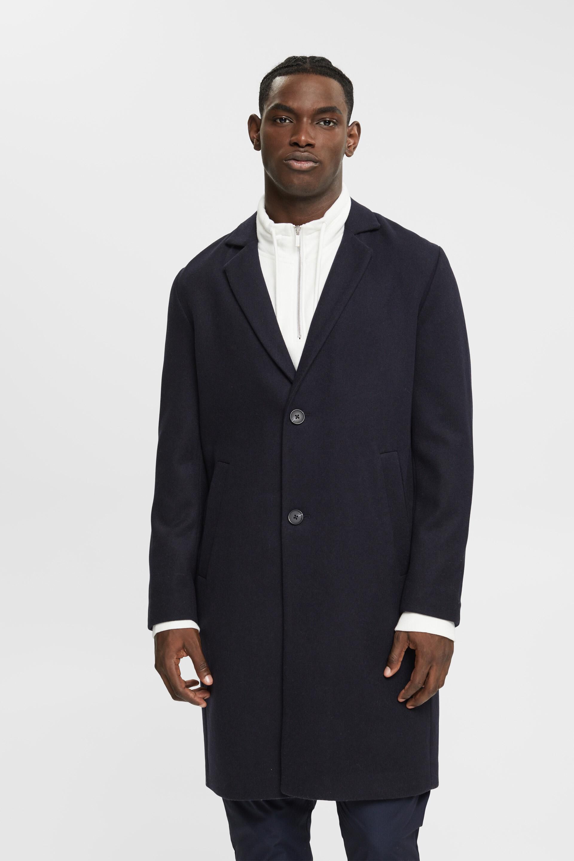 Manteau à teneur en laine