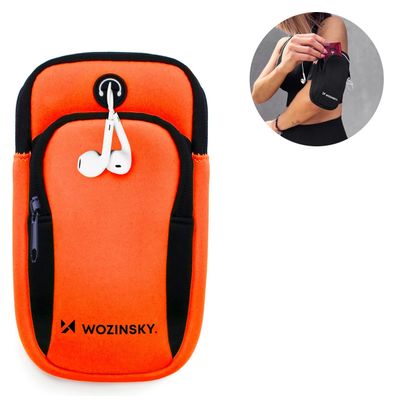 Brassard de sport pour téléphone - orange