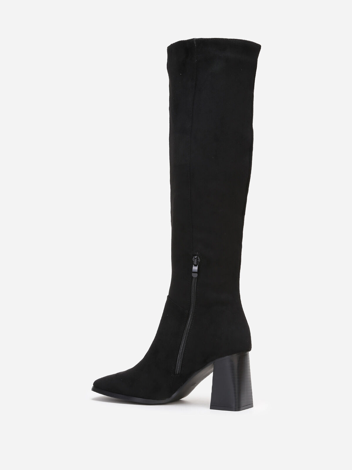 Bottes rétros à détails tressés- Noir