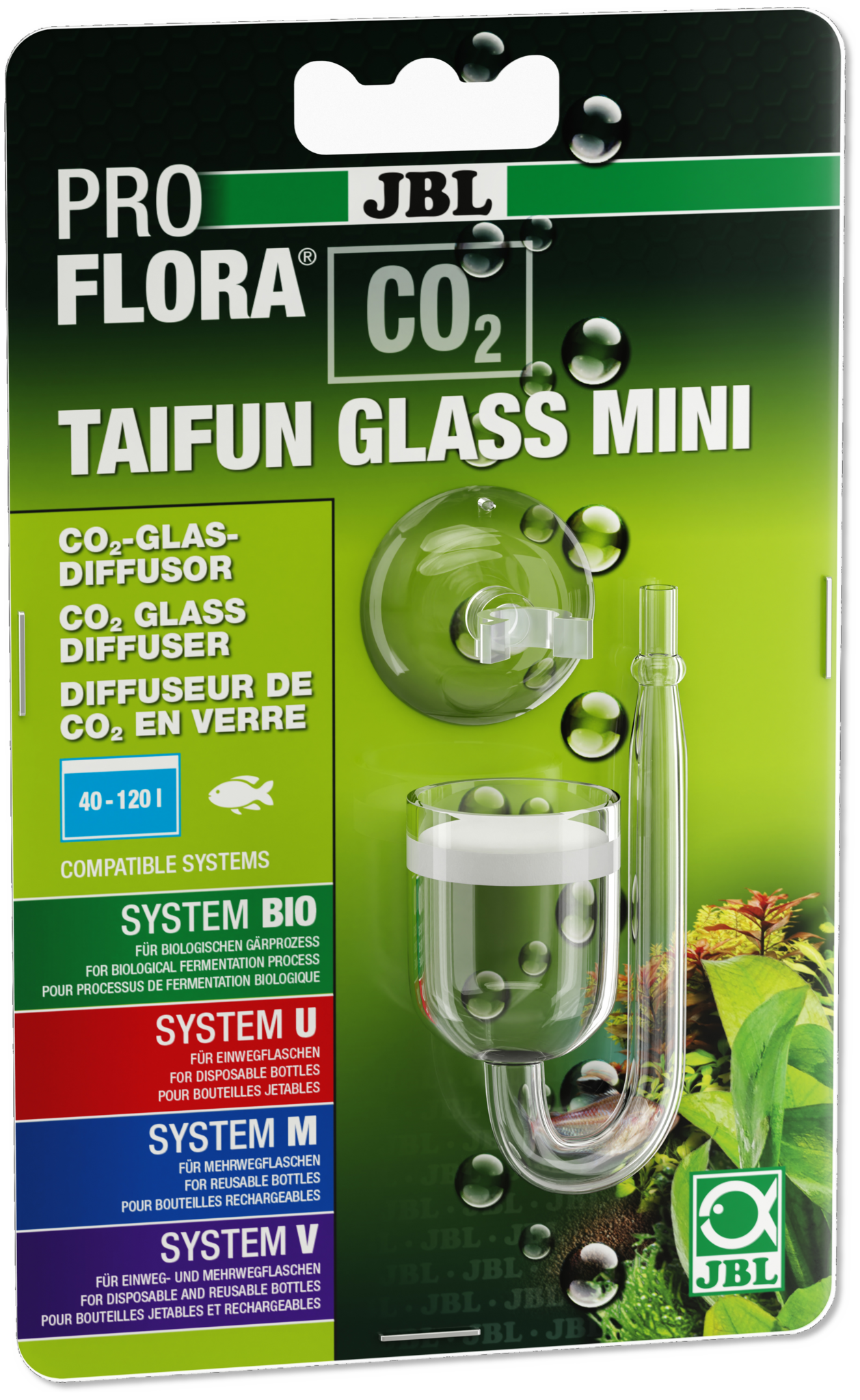 JBL Proflora Co2 Taifun Glass Mini | Glazen CO2 diffuser