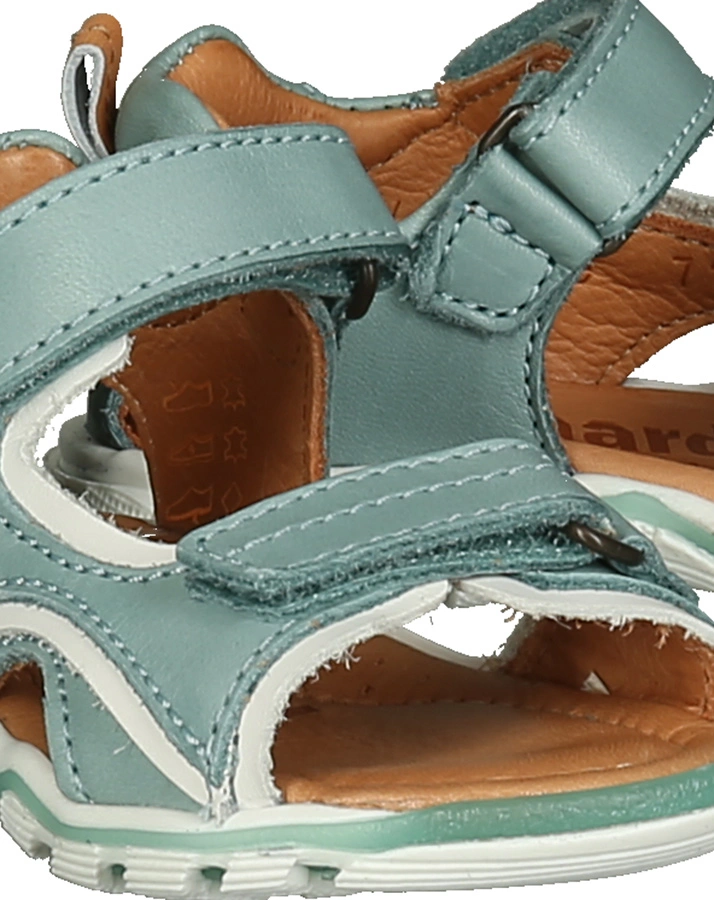Leder-Sandalen ARTHUR mit Klett in mint