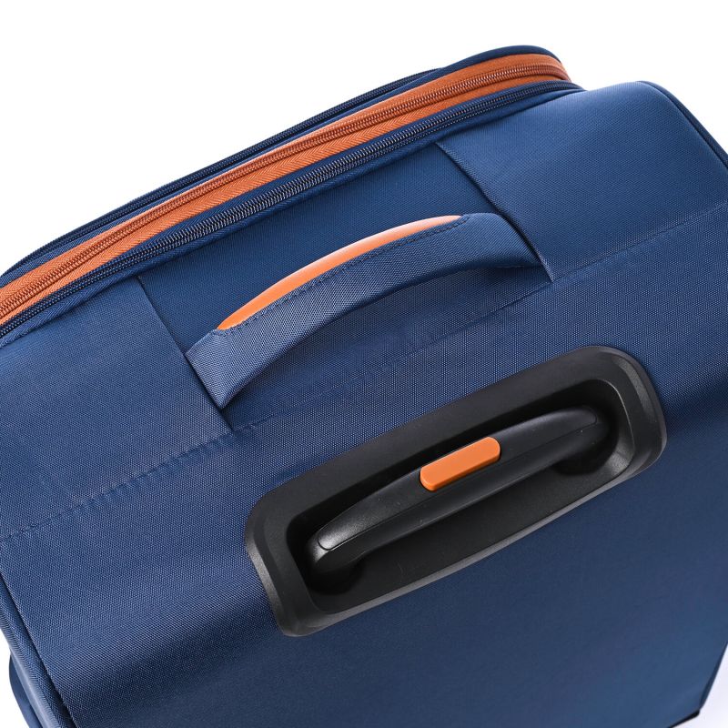 Lot de 3 valises souples 345 Extensibles 55, 67 et 79 cm Bleu