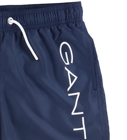 GANT Bådeshorts - Logo Lightweight - Marine
