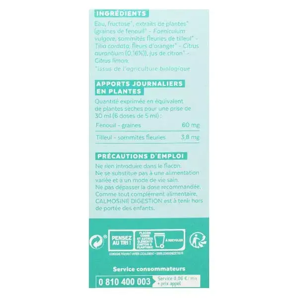 Calmosine Digestion Bio Boisson Apaisante Confort Digestif Bébé 100ml