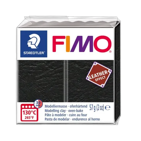STAEDTLER® FIMO® effect Leder 57g schwarz