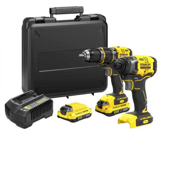 Stanley Kit Aparafusadora SFMCD721D2K   Chave Impacto SFMCF900B CPROF663