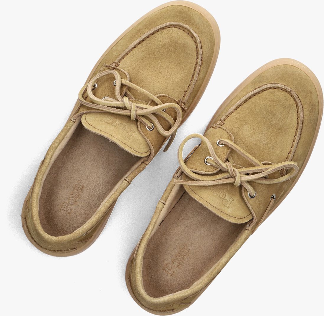 beige posa mocassins boat loafer m