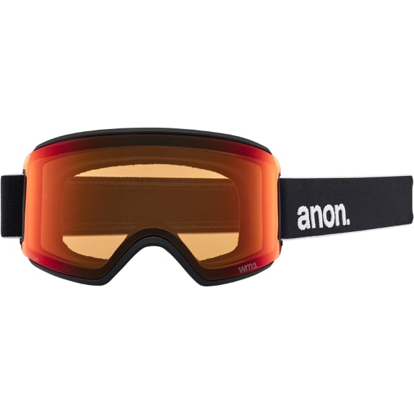 Masque de ski ANON WM3 MFI WITH BONUS LENS BLACK/SUNNY RED