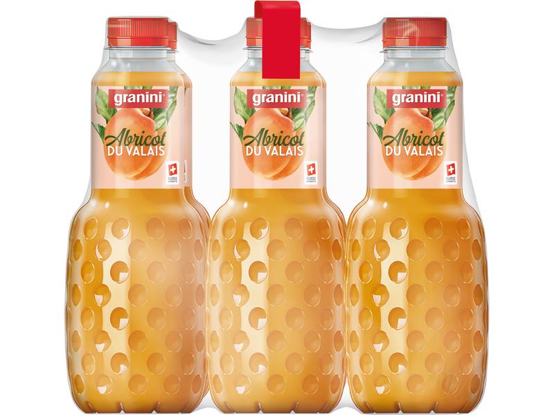 Granini Fruchtsaft Walliser Aprikose 6 x 1 l Schweizer Aprikosen-Nektar