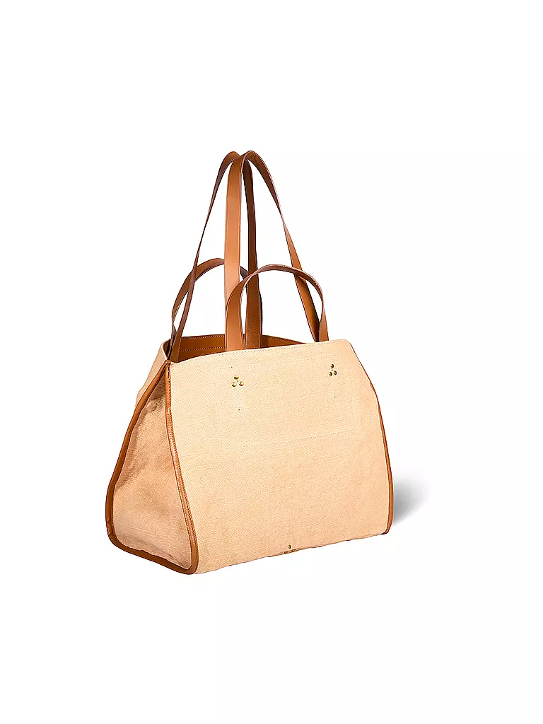 JEROME DREYFUSS Ledertasche - Shopper LEON Medium beige