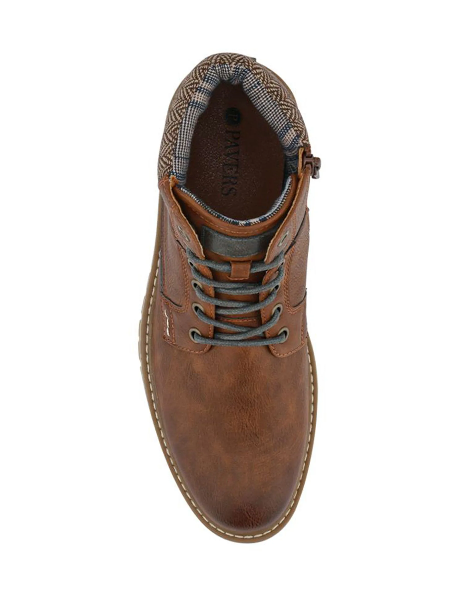 Bruin - Pavers Lace Up With Fabric Cuff Boots
