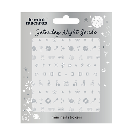 Le Mini Macaron Mini Nail Art Stickers, Saturday Night Soirèe