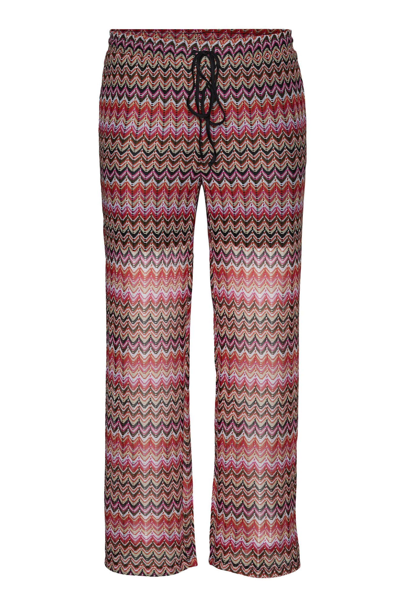 Calça Longa Flow Plus Size - Vermelha
