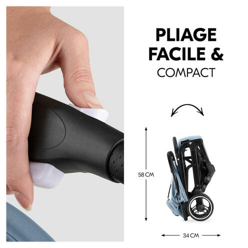 Poussette Travel N Care plus - Dusty blue - HAUCK