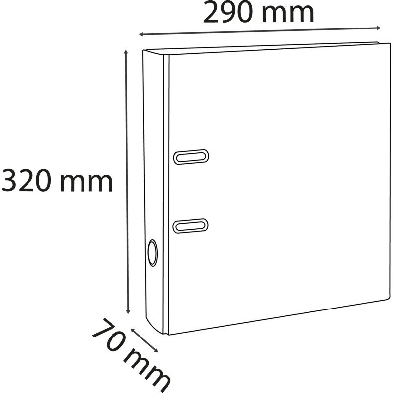 Classeur à levier cartonné Prem Touch Exacompta A4 - Dos 7 cm couleurs assorties pastel