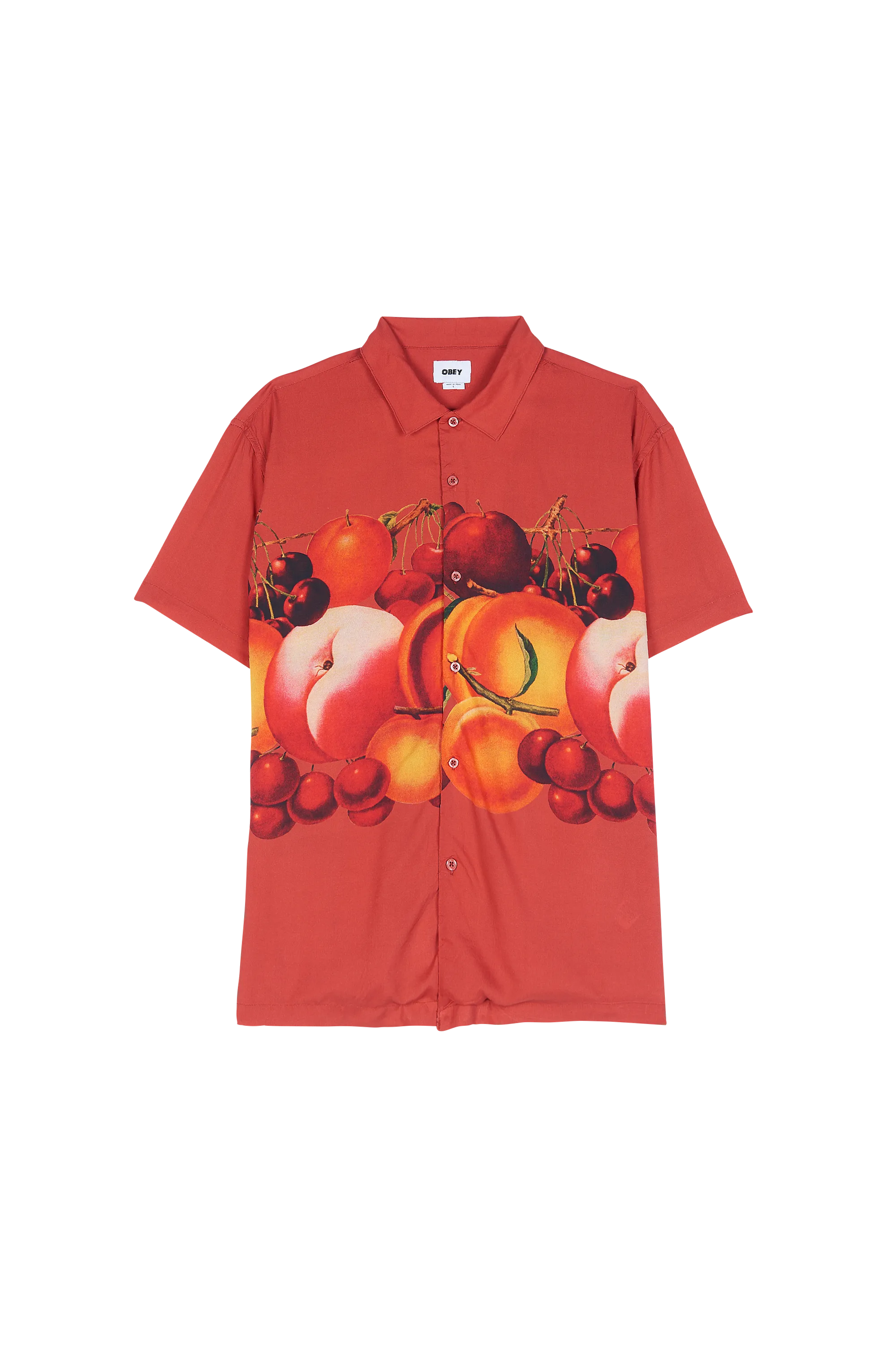OBEY Chemise FRUIT BOWL WOVEN Orange