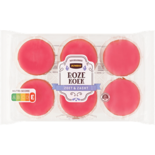 Jumbo Mini Roze Koek 6 Stuks