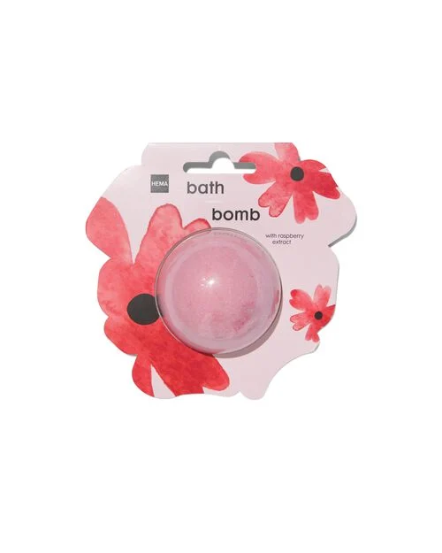 bombe de bain framboise