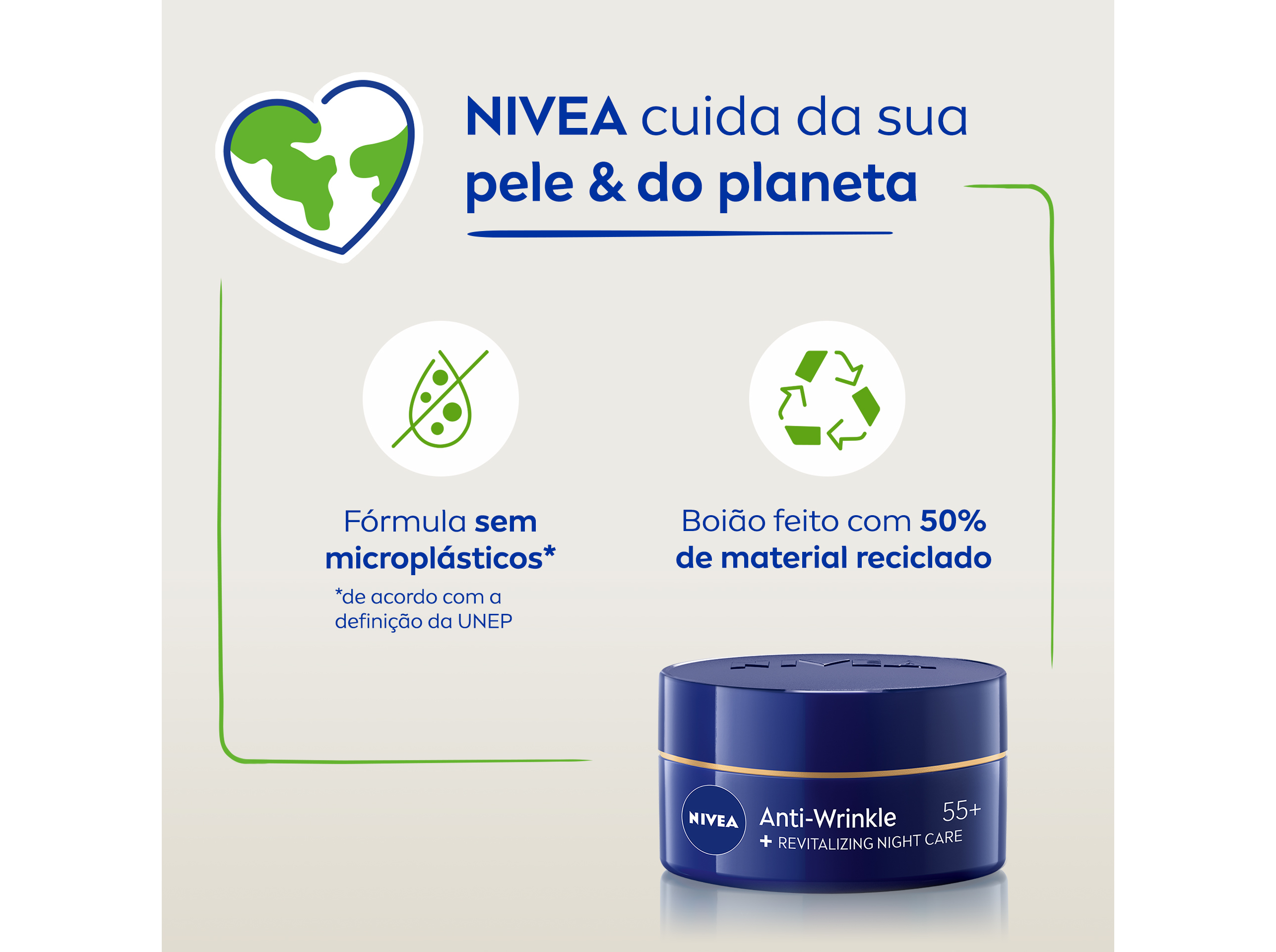 CREME DE ROSTO NIVEA ANTIRRUGAS NOITE 55  50ML