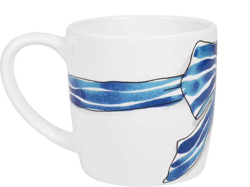 Cappuccinobeker 0.5l Even Bijkletsen Blue Bow