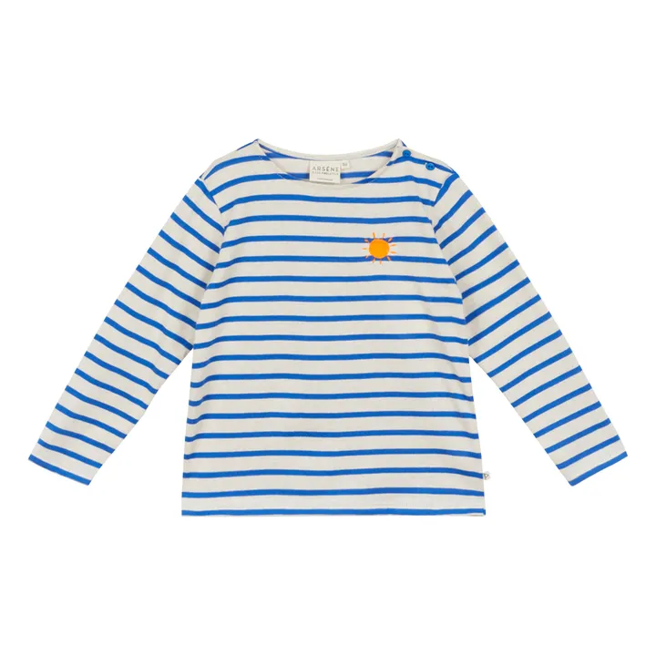 Arsène et Les Pipelettes T-Shirt Marinière Foister Coton Bio | Bleu