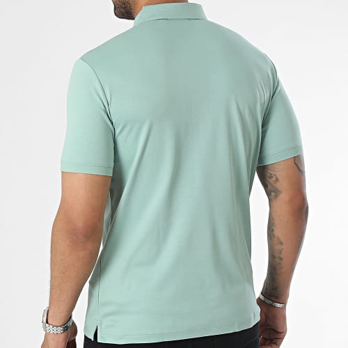 Polo Manches Courtes Slim Smooth Cotton 1657 Vert