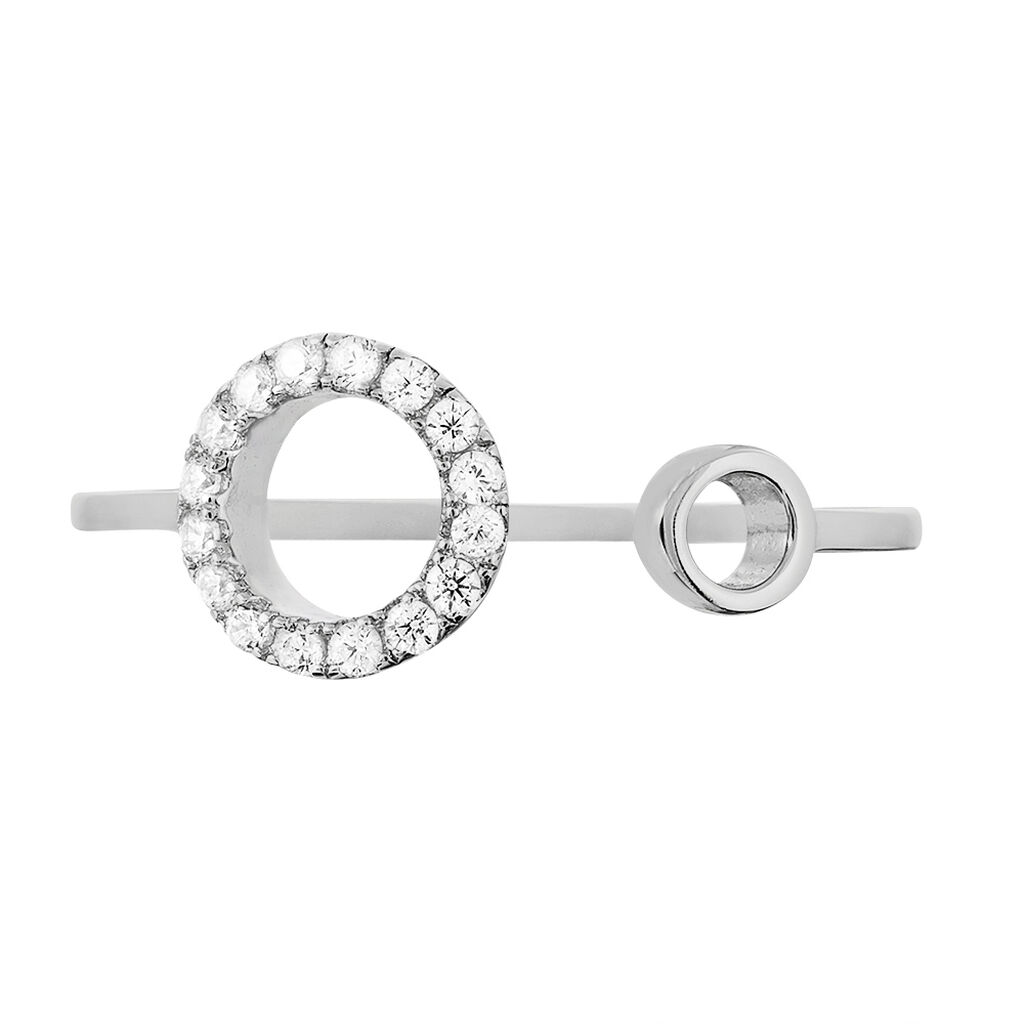 Bague Andria Argent Blanc Oxyde De Zirconium