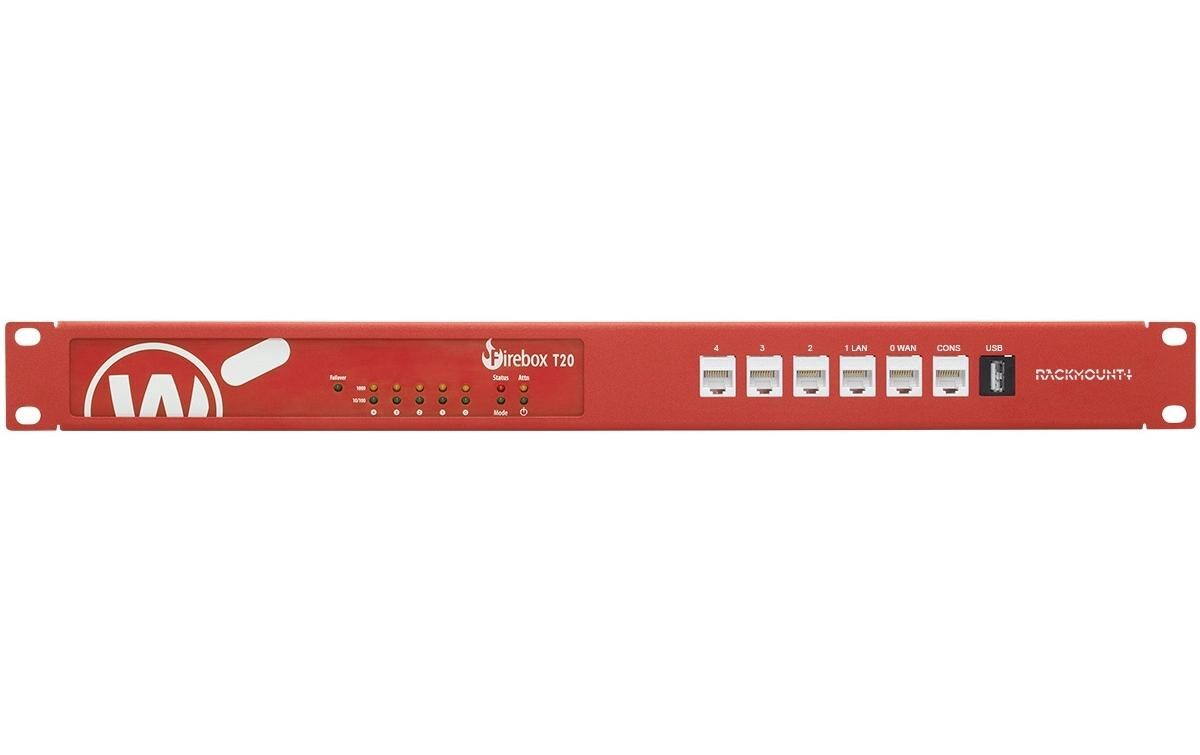 Rackmount Kit RM-WG-T6 für WatchGuard T20/T25/T40/T45 (PoE)<br>Räumen Ihr 19-Zoll-Rack auf und erhöhen die Zuverlässigkeit Ihres Geräts