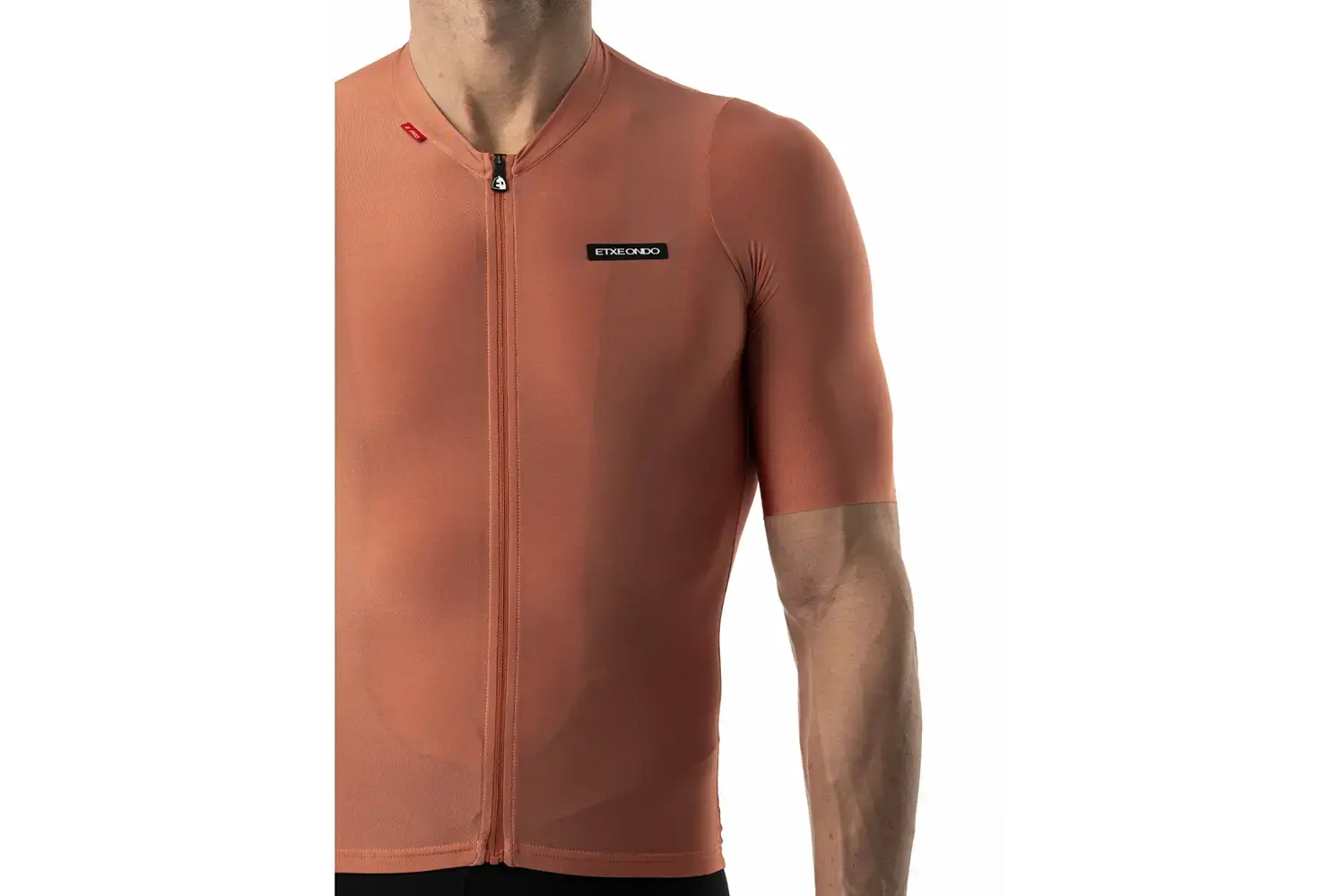 Etxeondo Alde Metalic Fietsshirt Korte Mouwen Oranje Heren