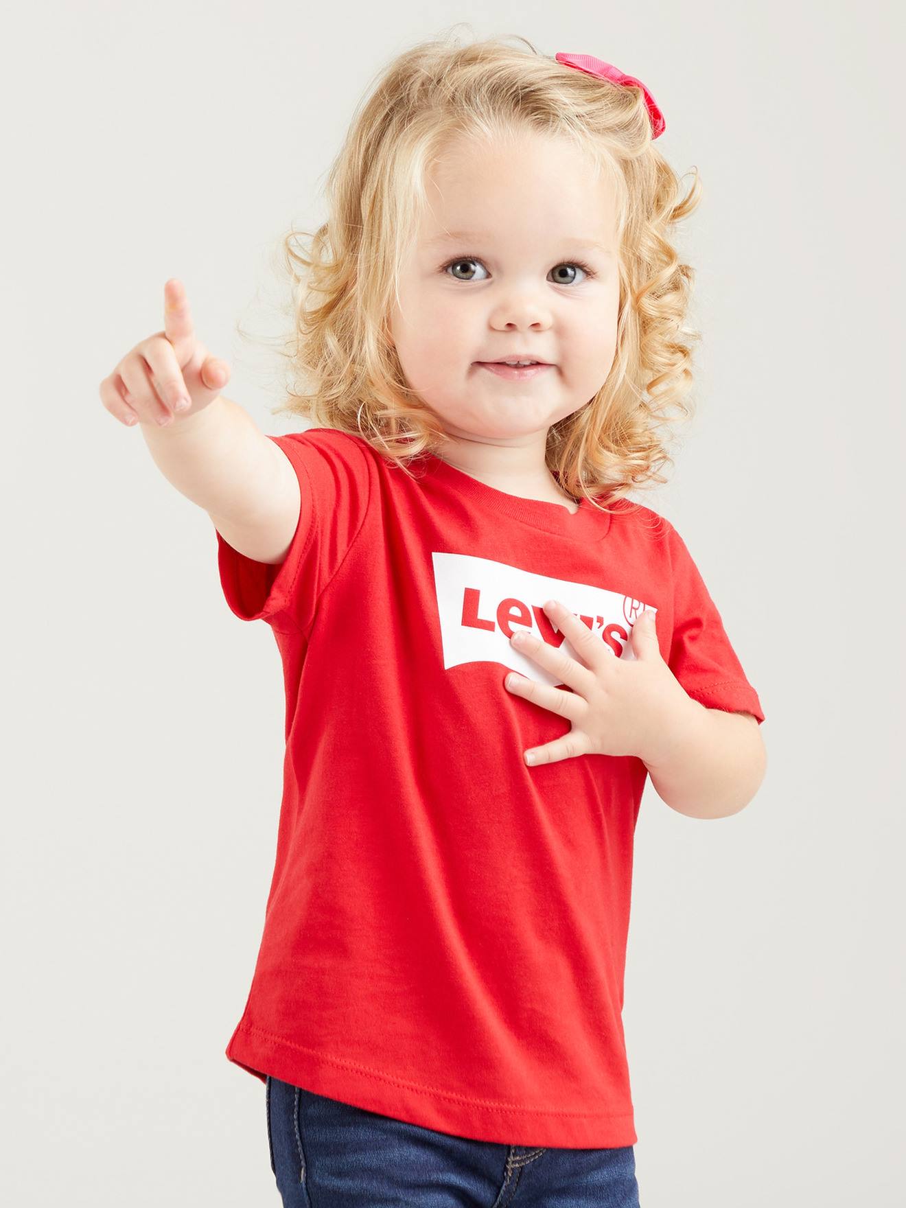 Camiseta Levi's Batwing, branca bebê