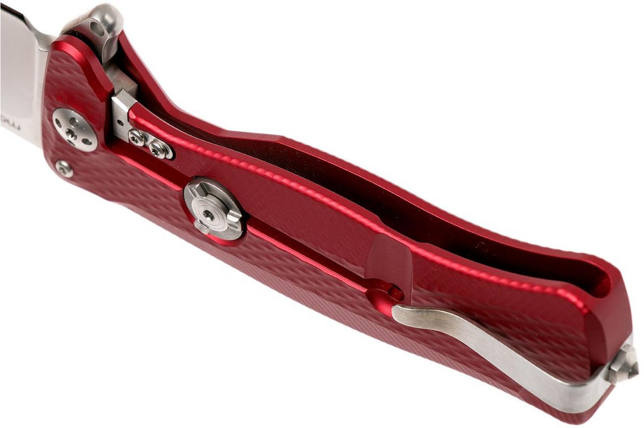 LionSteel SR11 Aluminum Red, satin blade, SR11 A RS zakmes