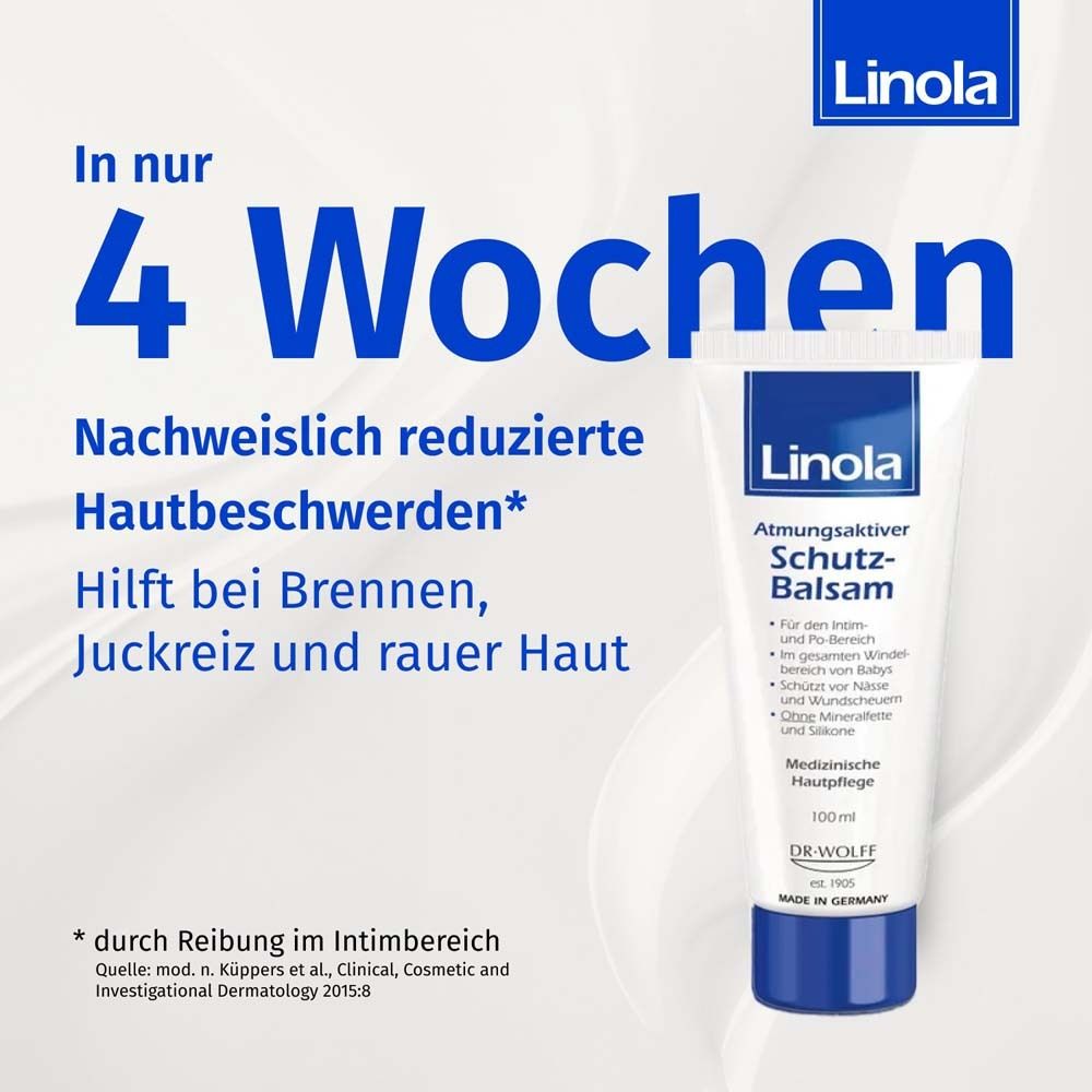 Linola Schutz-Balsam - Wundschutzcreme bei Hautwolf oder gereizter Haut + Linola Gesicht 10ml GRATIS