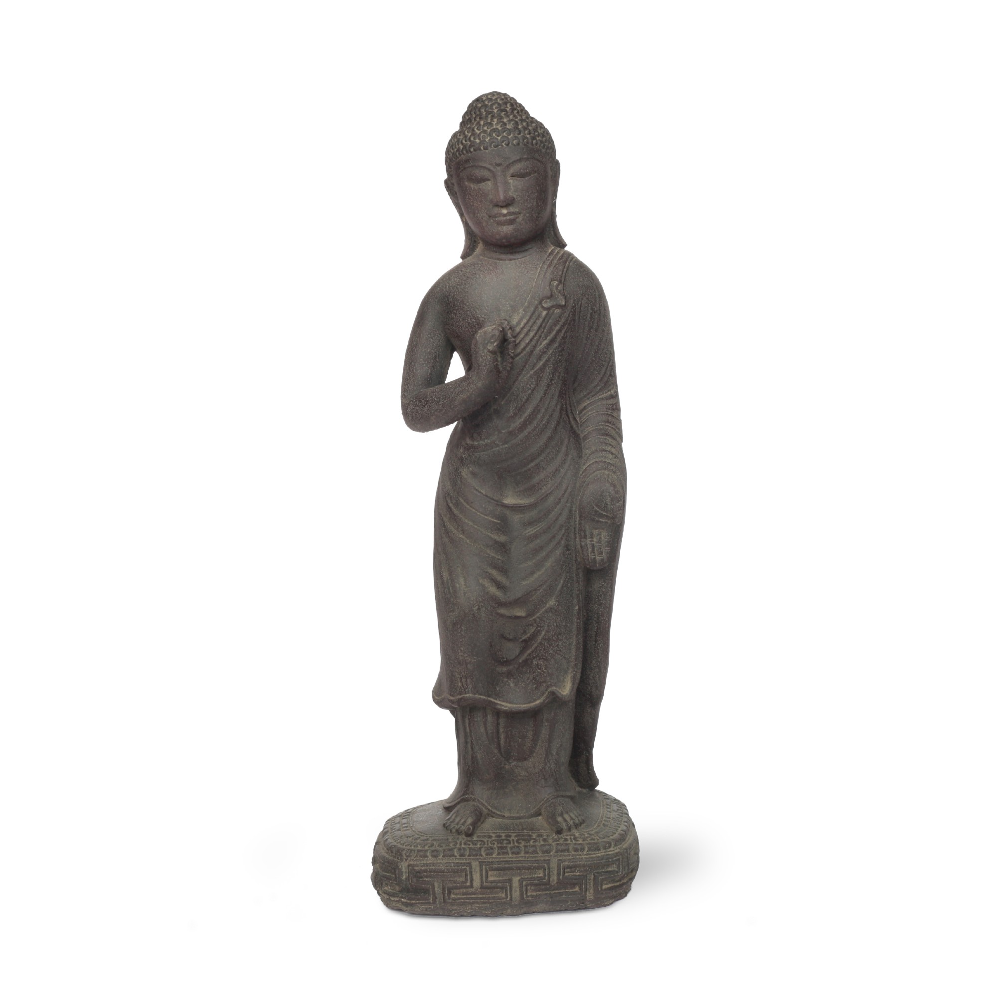 Zement-Statue 'Buddha stehend', H 40 cm, B 10 cm, L 10 cm günstig bestellen