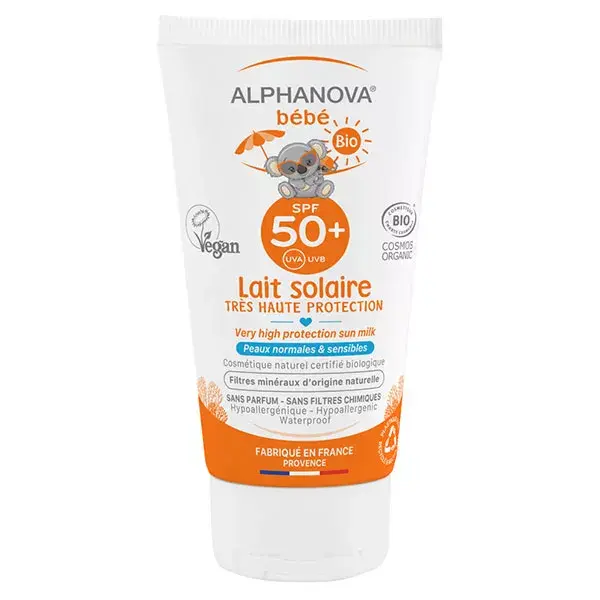 Loção Protetora Solar Orgânica Alphanova Sun Baby FPS 50+ 50ml