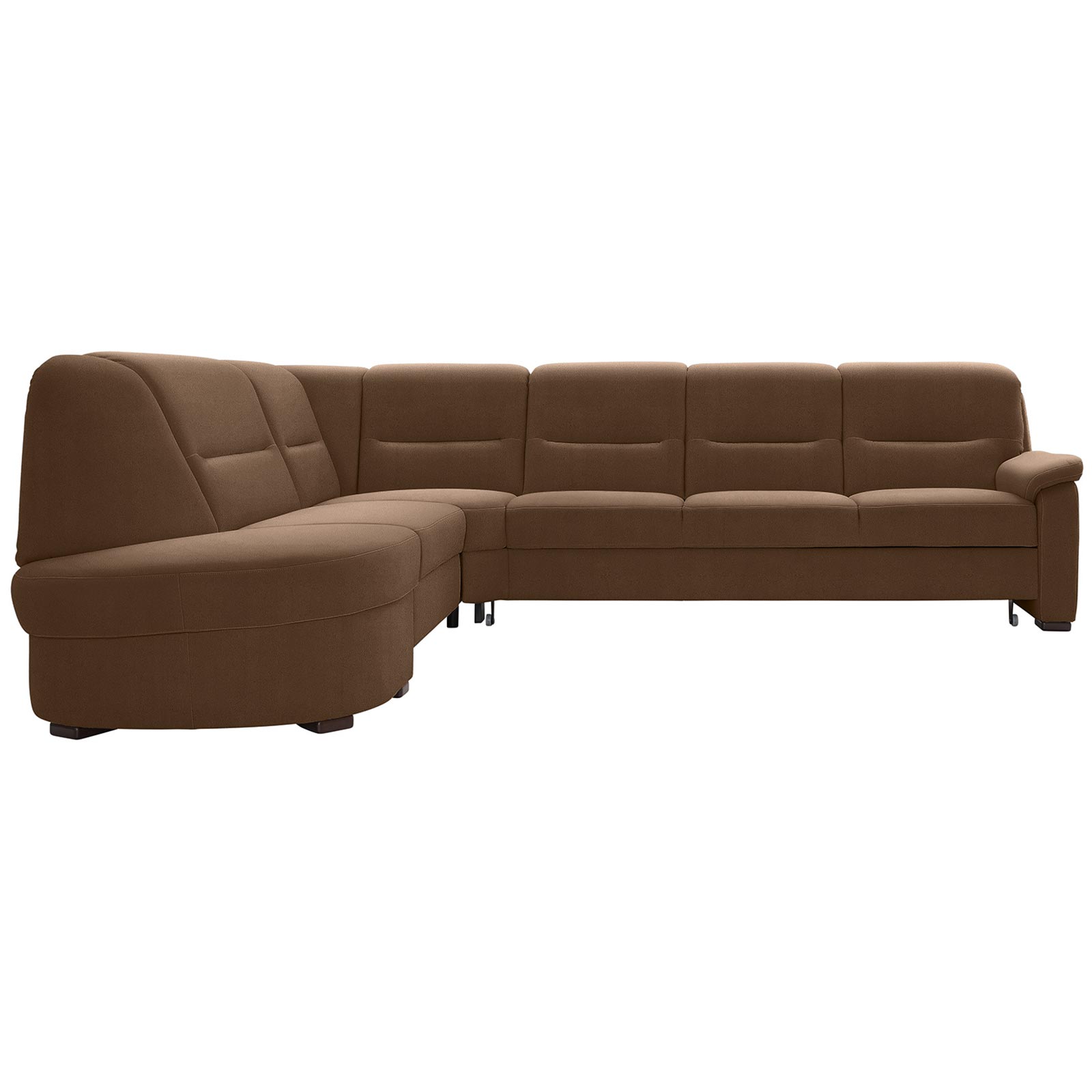polsterpower Ecksofa - Holiday mandel - Basismodell - Ottomane links