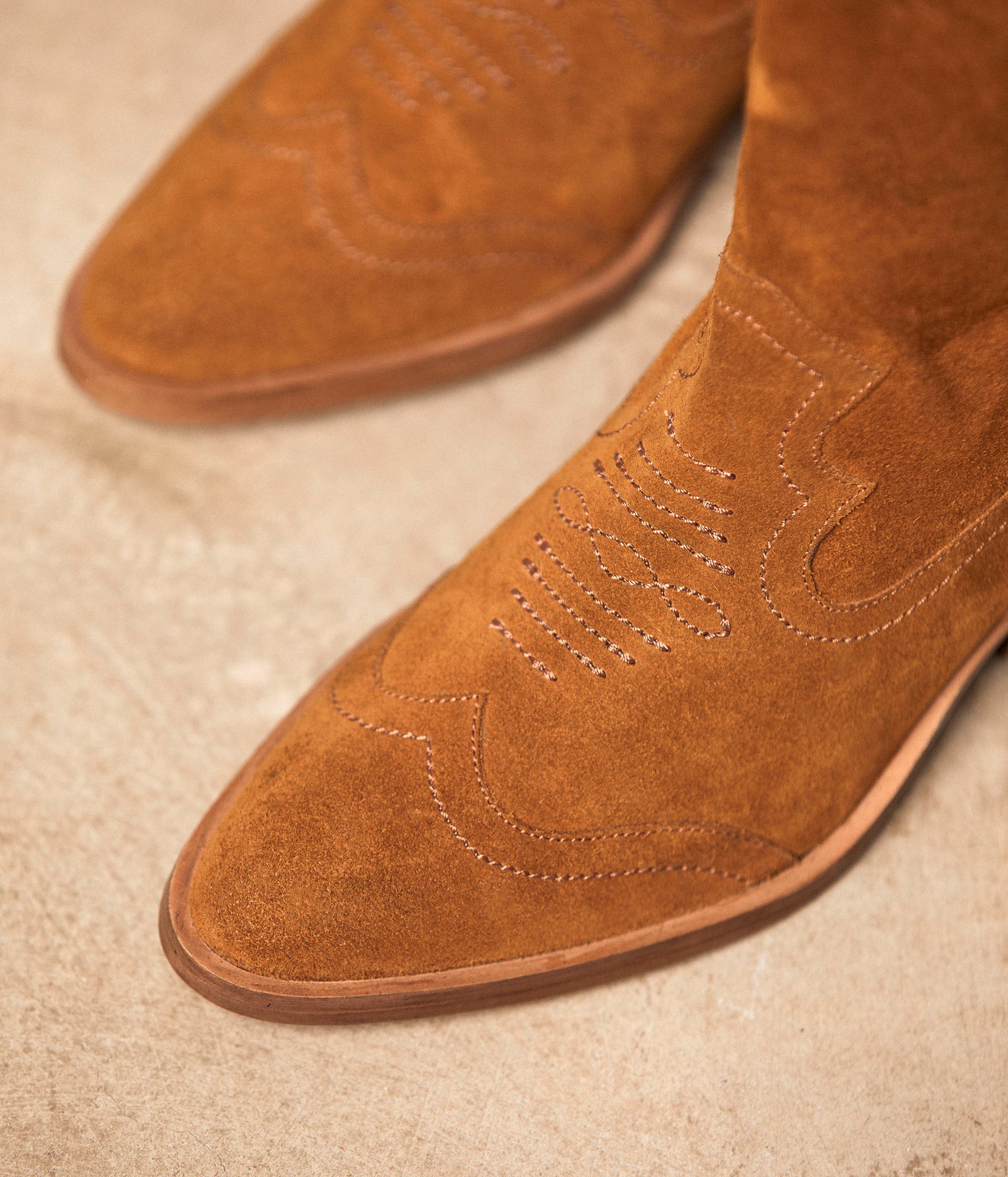 Bottes Western camel Canelle