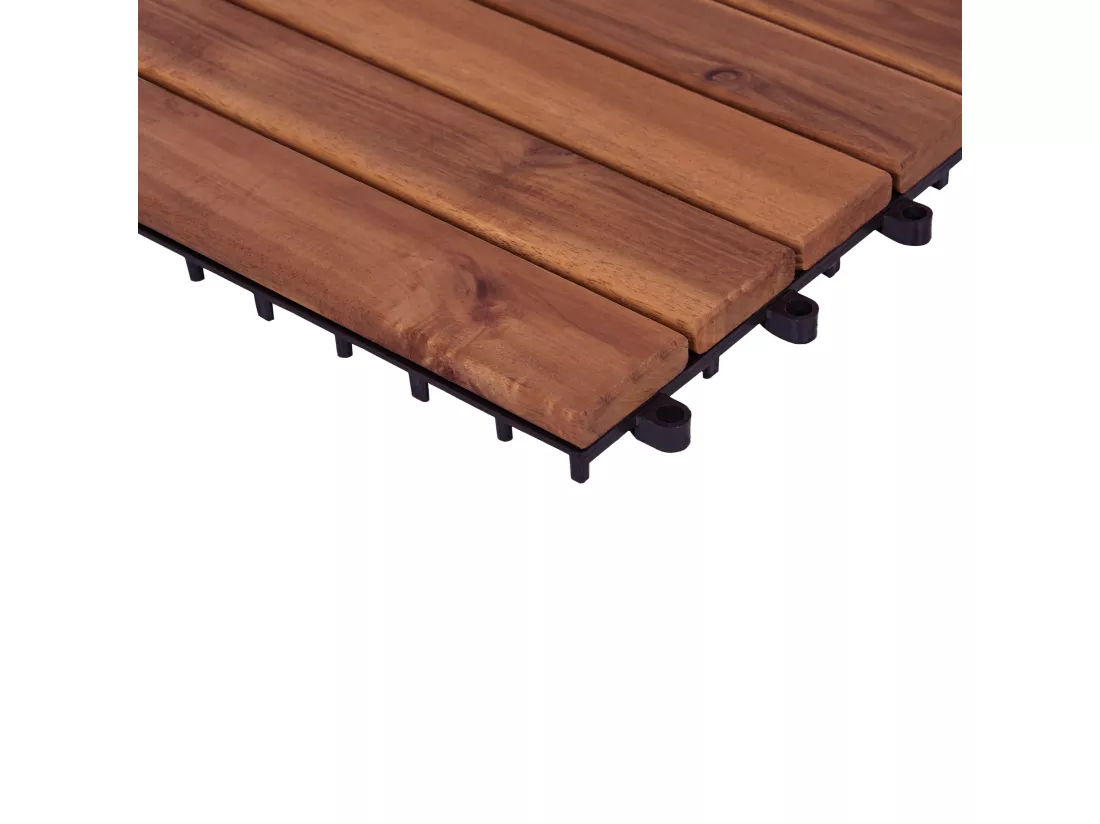 Caillebotis ACCETTURA Bois d'acacia certifié Marron