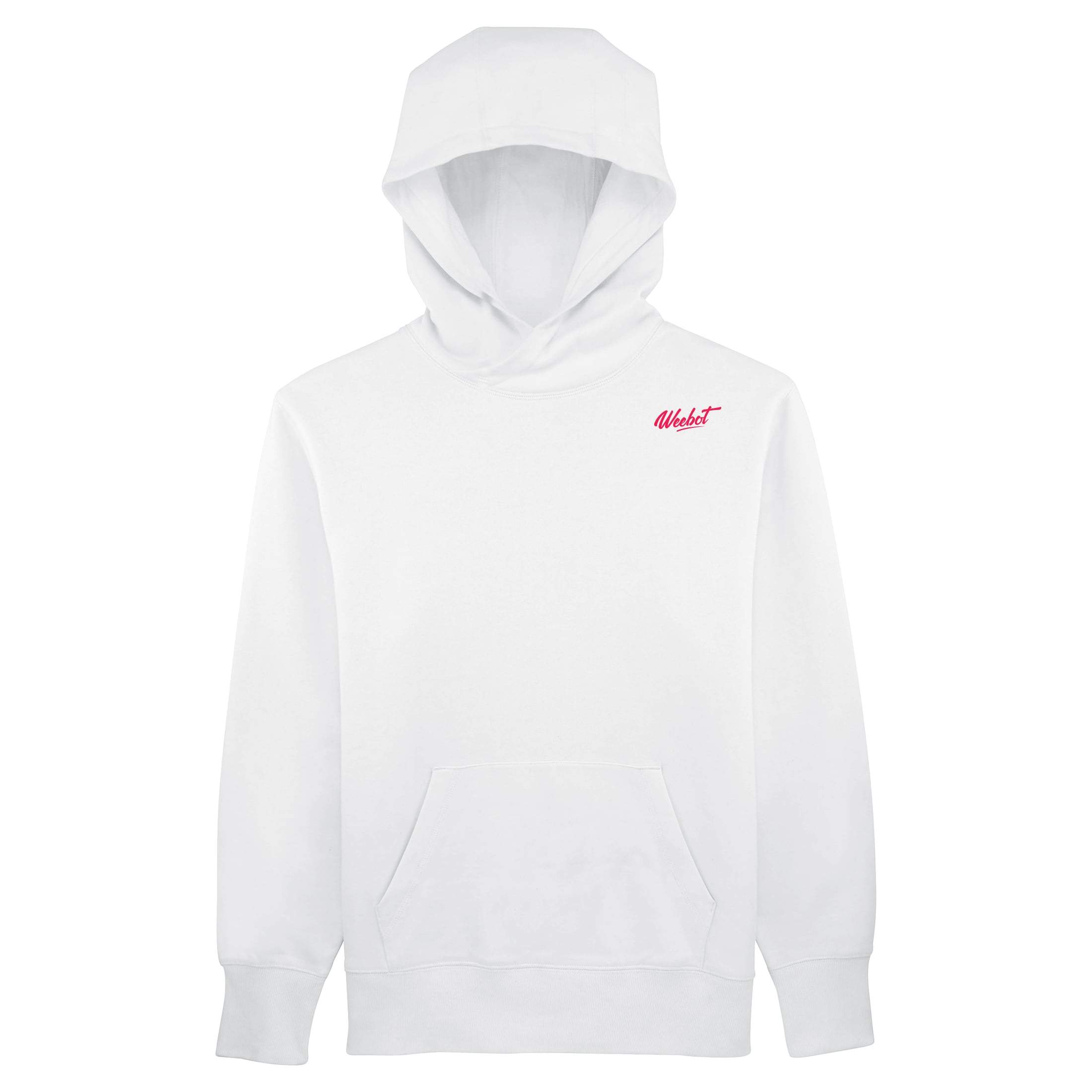 Sweat-Shirt à  Capuche Weebot CHILL Blanc Logo