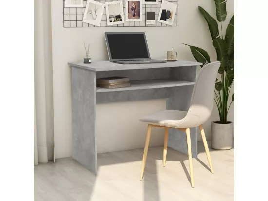 Bureau Gris béton 90x50x74 cm Aggloméré