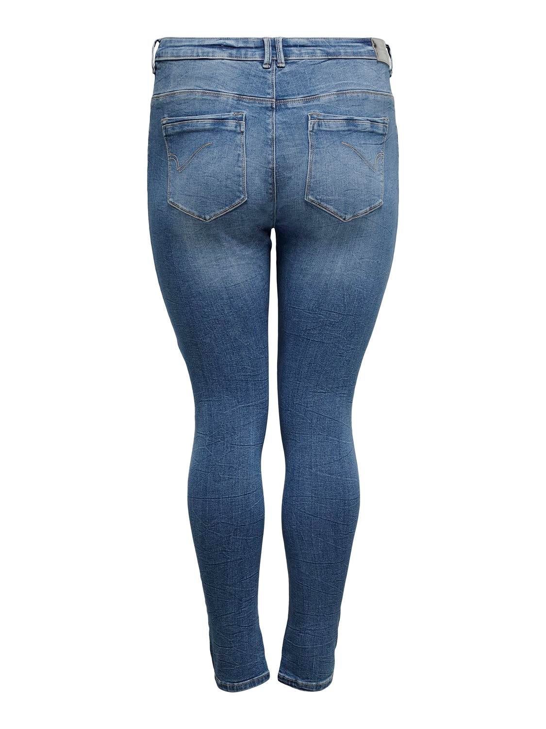 CARLAOLA Hohe Taille Skinny Fit Jeans Light Blue Denim