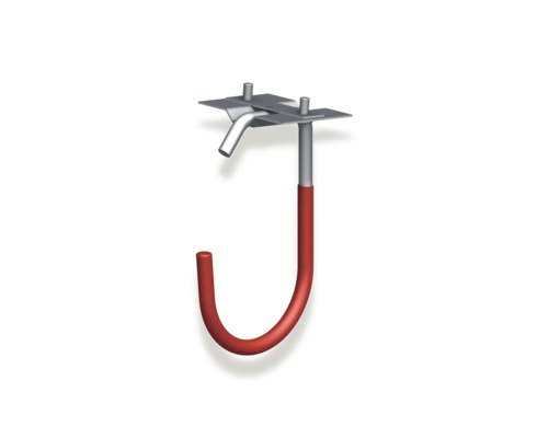 Alfer rubberen fietshaak D 90 x H 125 mm, rood verzinkt