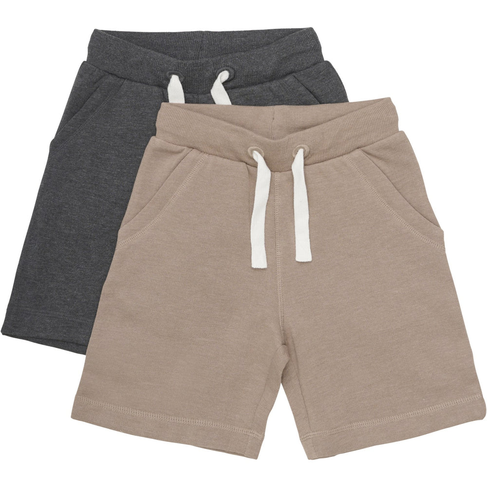 Køb Minymo Fossil Basic 53 Sweat Shorts 2-pack