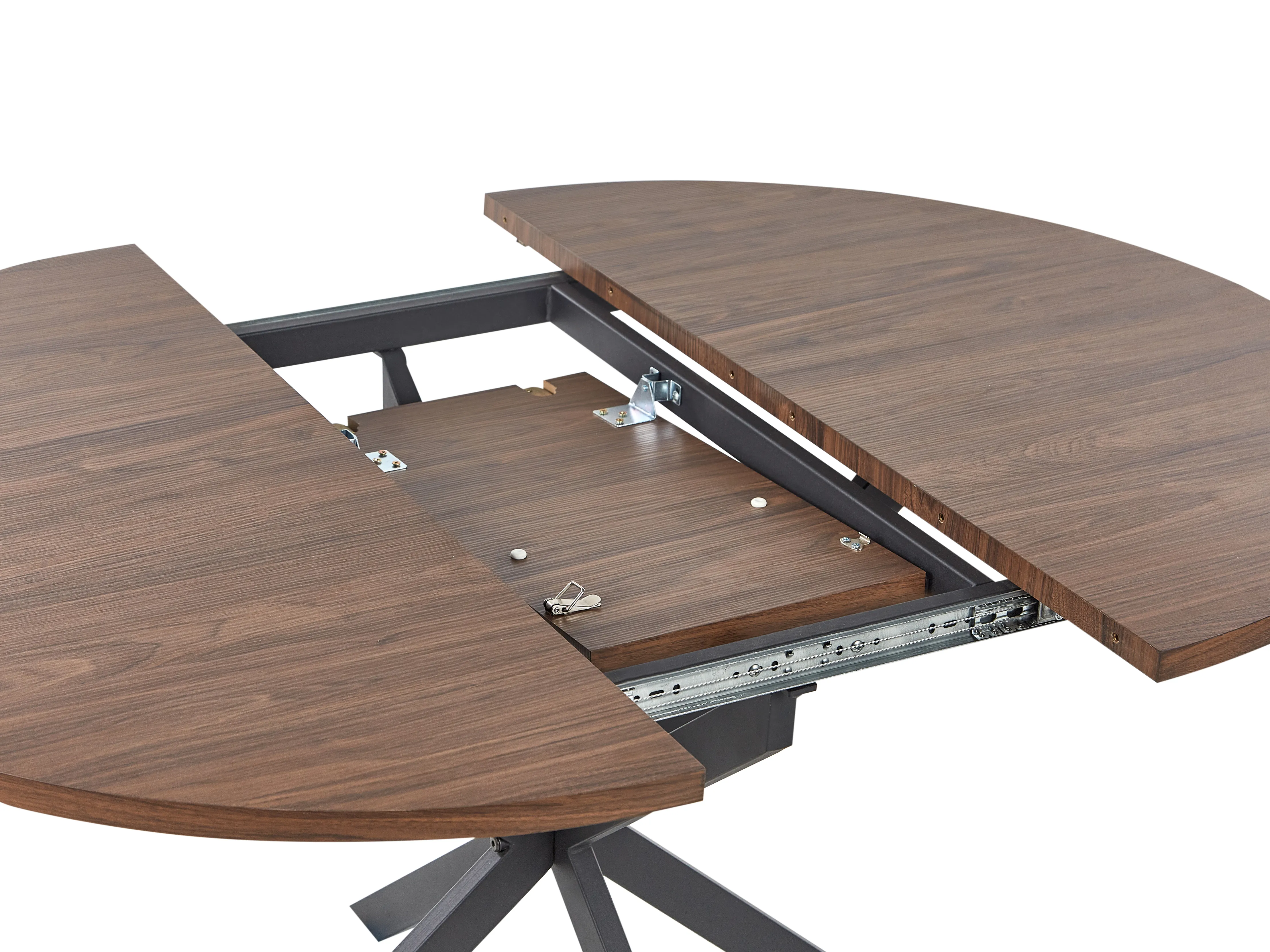 Eettafel uitschuifbaar FRIONA Donkerbruin 110 cm 110/140 cm