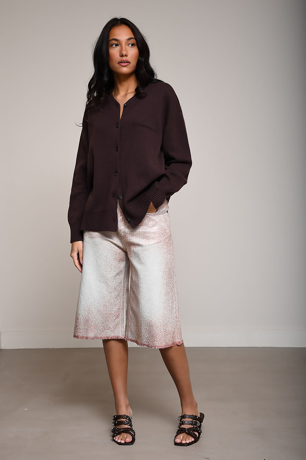 Merino wool cardigan
