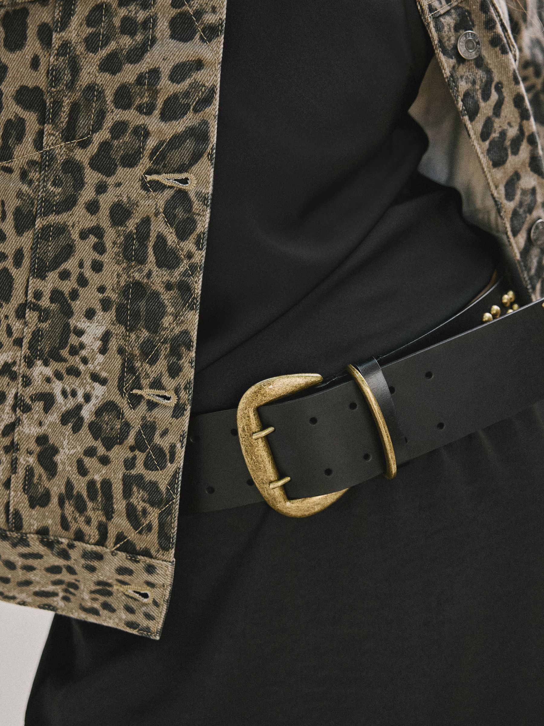 Rockett St George Leather Magic and Star Dust Chunky Studded Belt