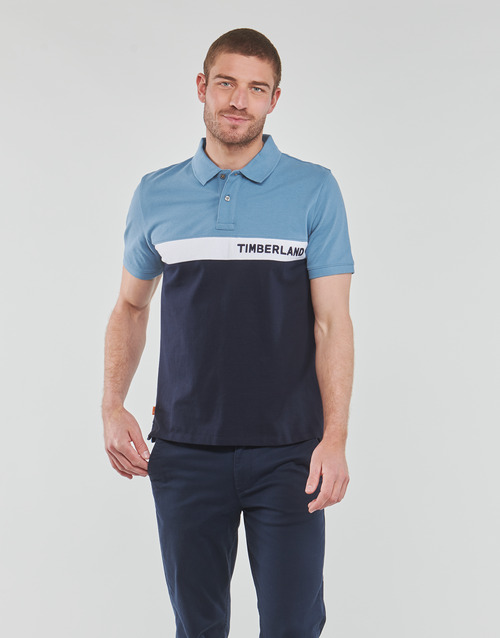 Timberland - SS MILLERS RIVER COLOURBLOCK POLO REG - Bleu / Marine