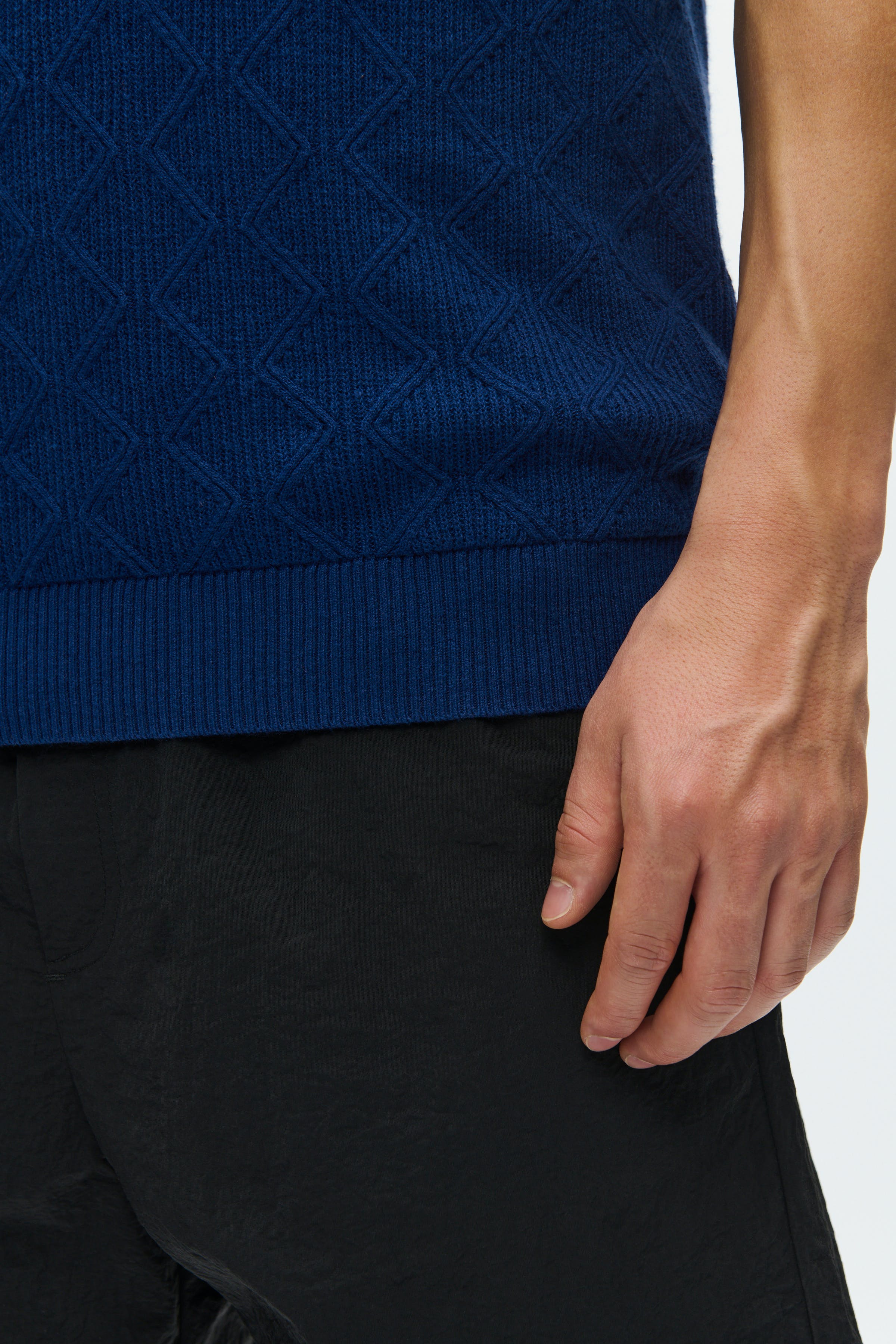 DOUBLE A BY W.W. MEN WWLamin Poloshirt