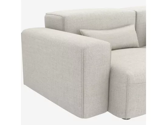 HABITAT - Canapé 3 places en tissu - Beige mélangé - Kofi